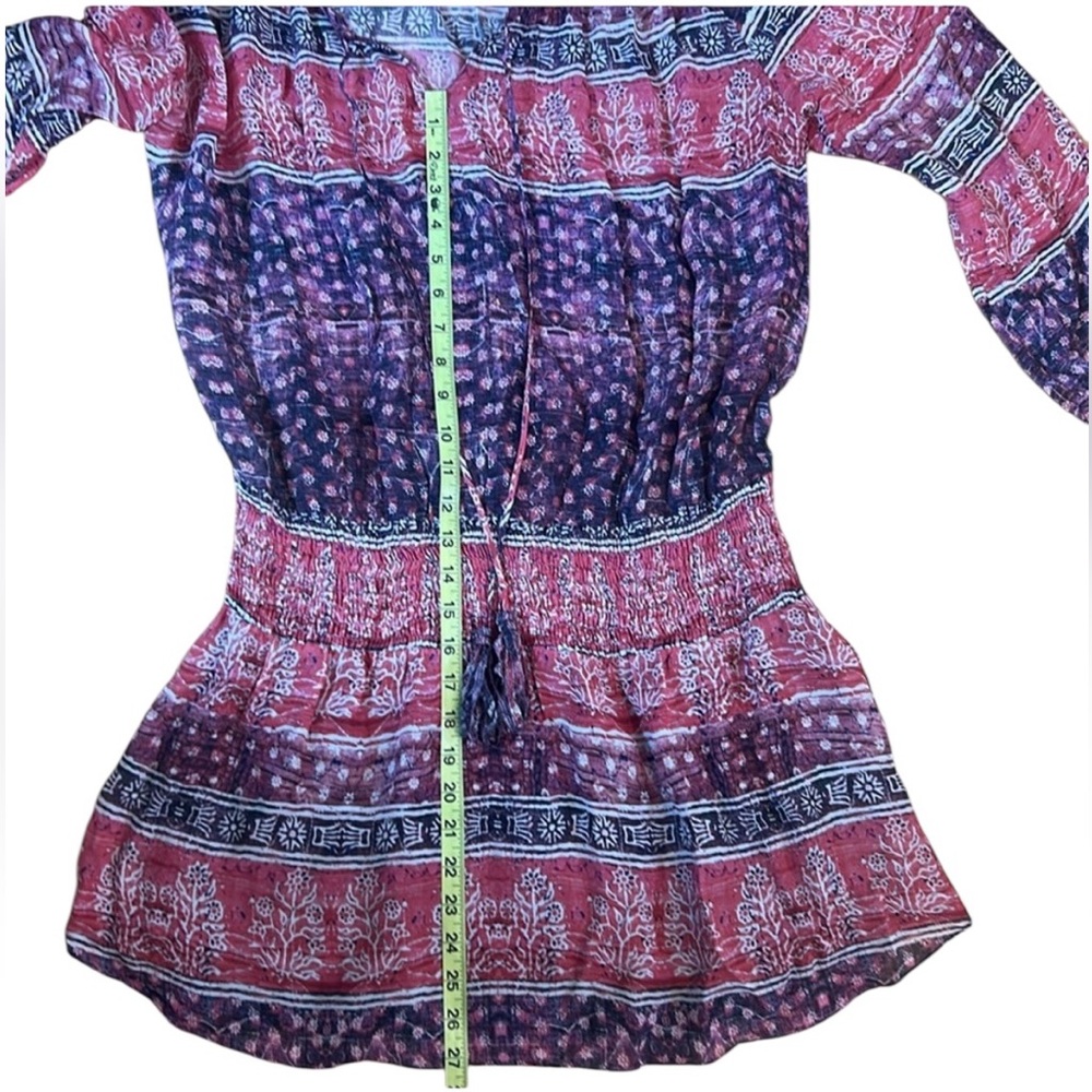 Rory Beca Boho Pattern Silk Blend Long Sleeve Dress Women’s Medium - Picture 10 of 10
